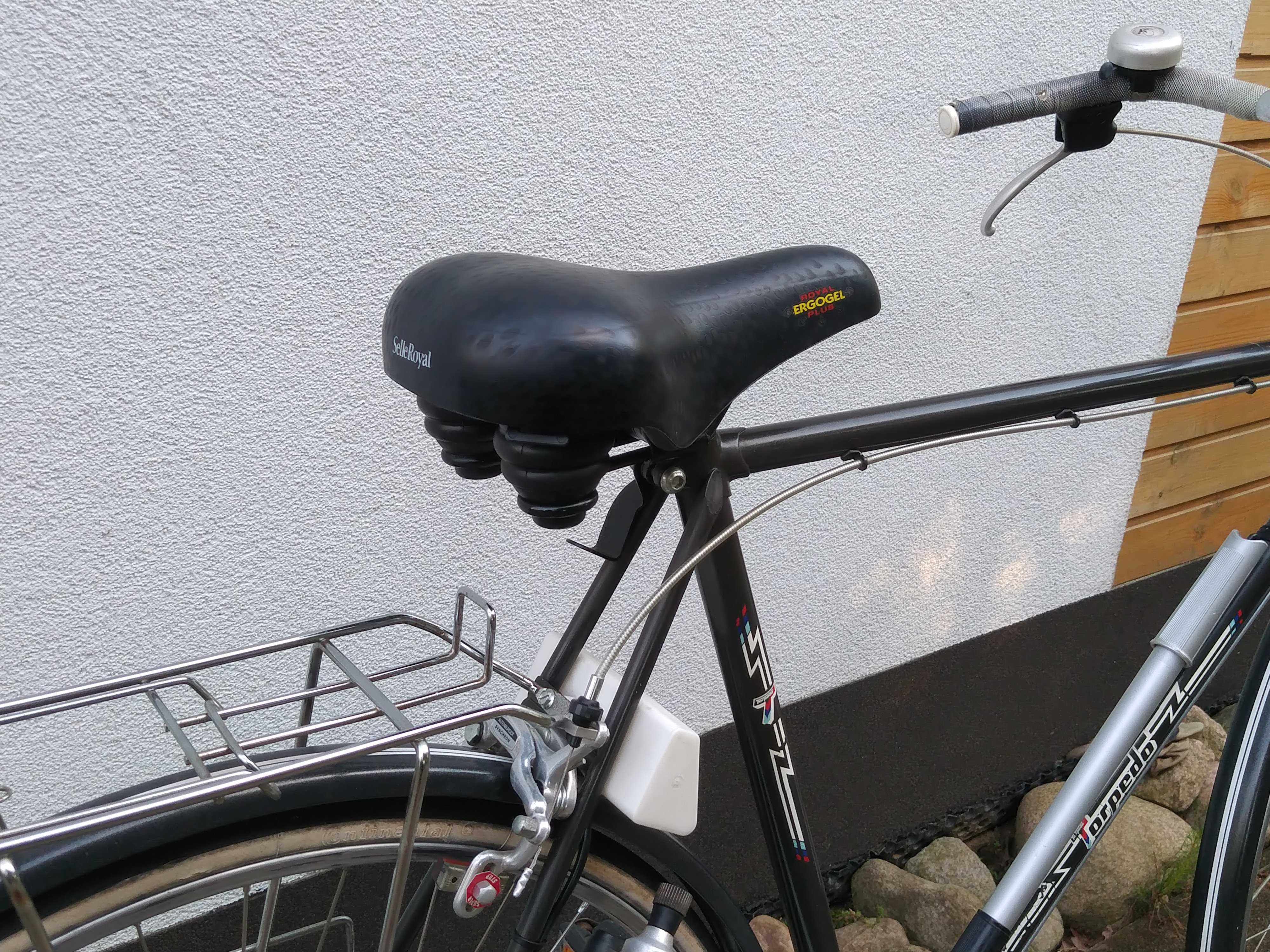 Stylowy klasyk TORPEDO rower miejski szosowy 28" rama 23 całe 6 biegów