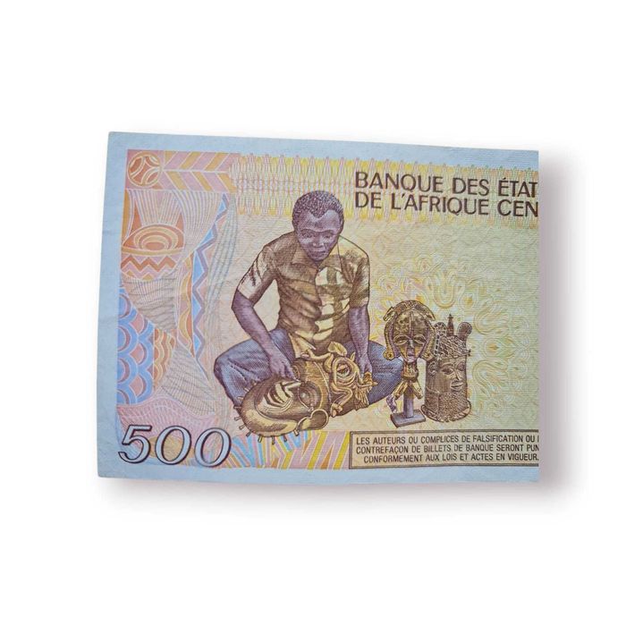 Nota 500 Francos CFA – República Centro-Africana (1986) | Série BEAC