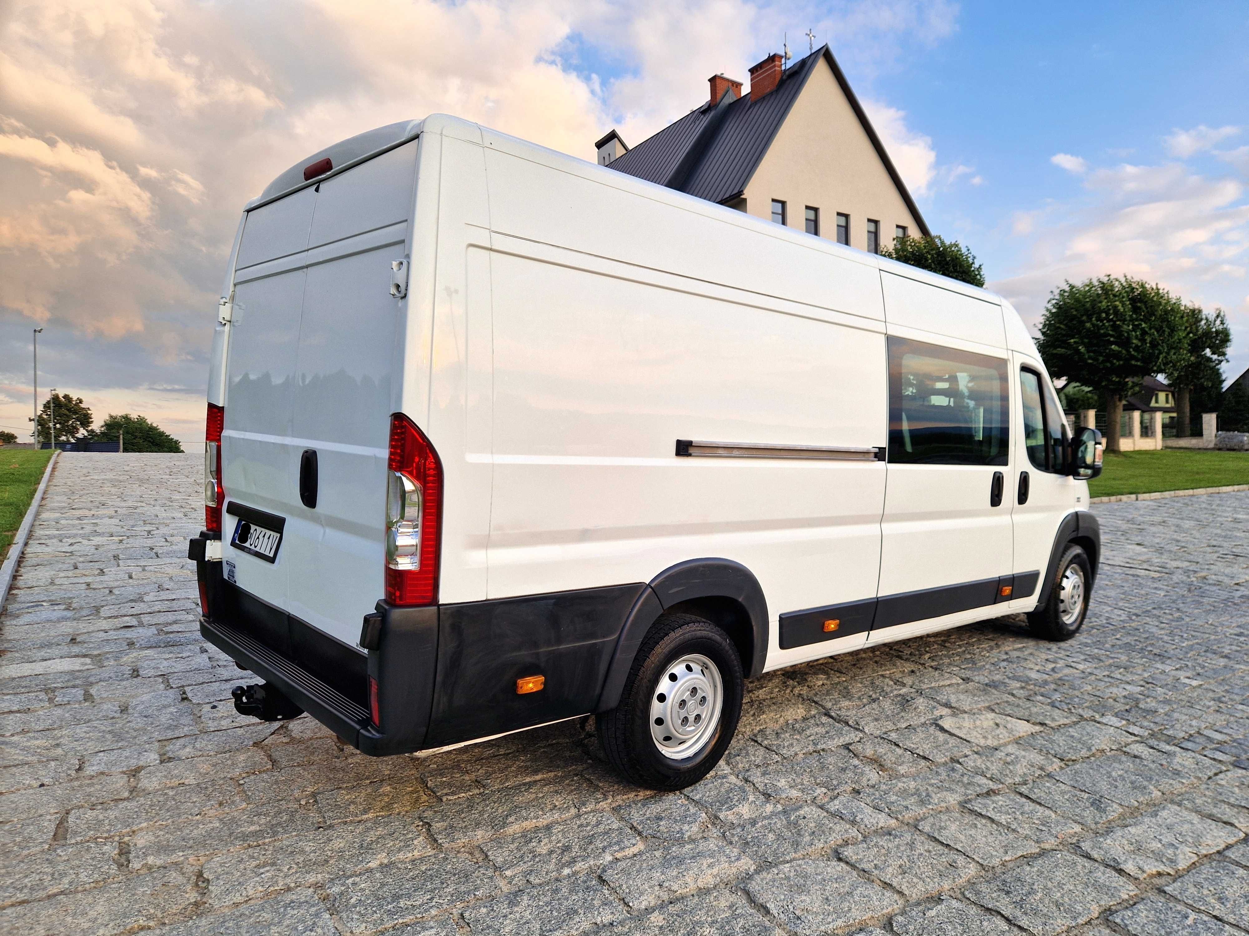 Fiat Ducato Max L4 Orginał 7 Osób Brygadówka Doka Holenderka iveco 120