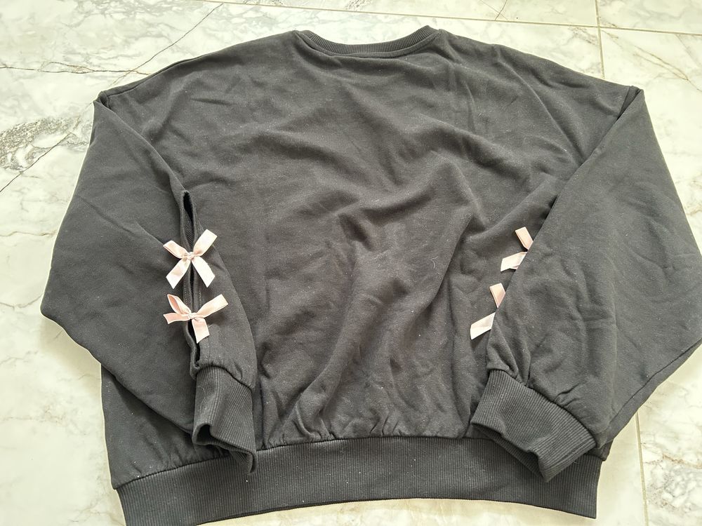House dres czarny z kokardkami rozm. S