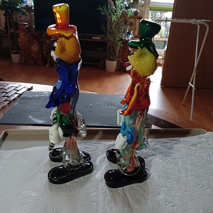 Klaun Murano dwie figurki