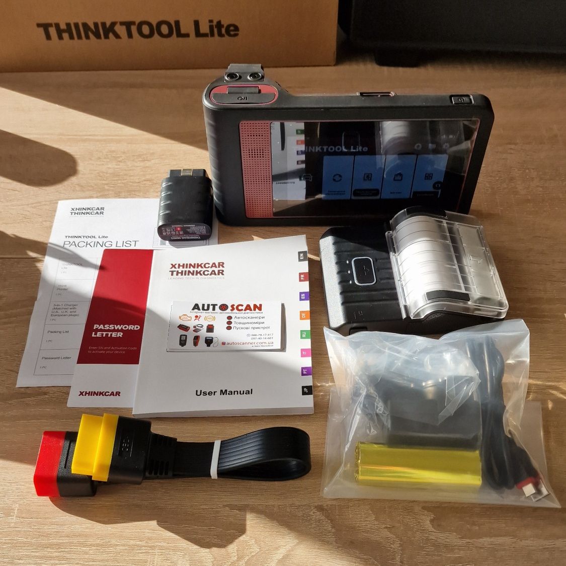 Thinkcar Thinktool Lite + подовжувач OBD2 + термопринтер. Автосканер