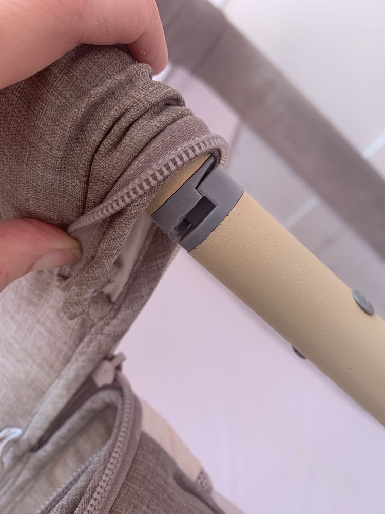 MoMi SMART BED łóżeczko 4w1 dostawka
