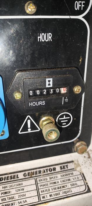 Дизельний генератор 12квт, 1ф, NIK DG15000, б/у