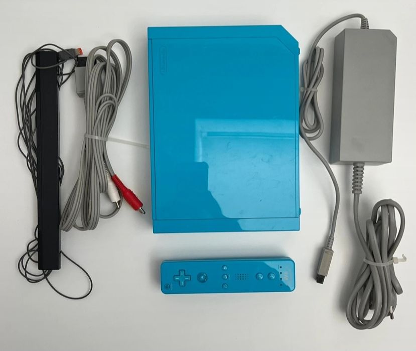 Conjunto Nintendo Wii Azul Edição Limitada