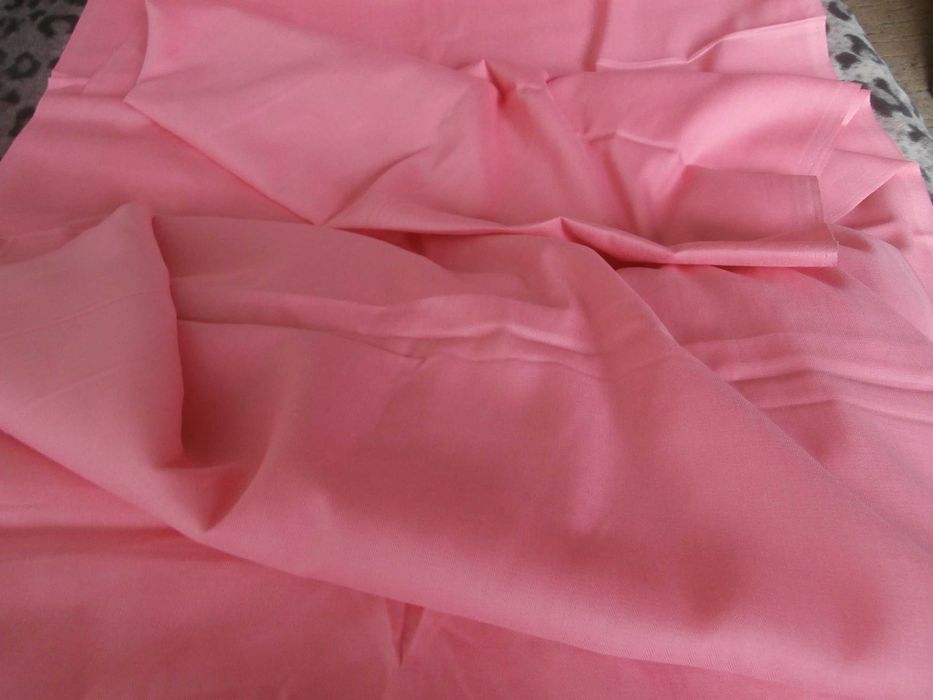 tkanina-sliczna, grubsza bawelna z syntetykiem ciemno rozowa - 3,45m