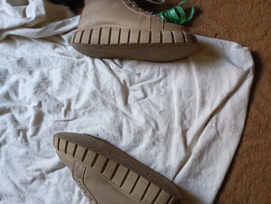 Ботинки женские зимние кожаные на платформе р38 24.5см Испания