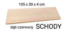 Stopień, schody, trep, stopnie drewniane DĄB czerwony