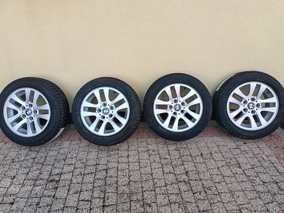 Alufelgi r16 5x120 z oponami zimowymi 205/55