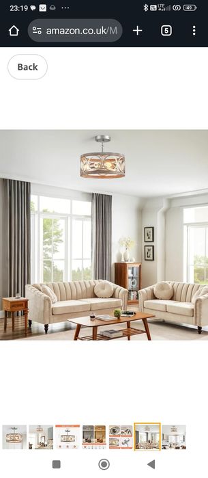 Majhoiw Nowoczesna lampa wisząca z 3 światłami, żyrandol w stylu vinta