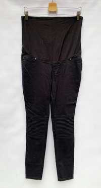 Spodnie Czarne H&M Mama Przeszycia M 38 Ciążowe Rurki