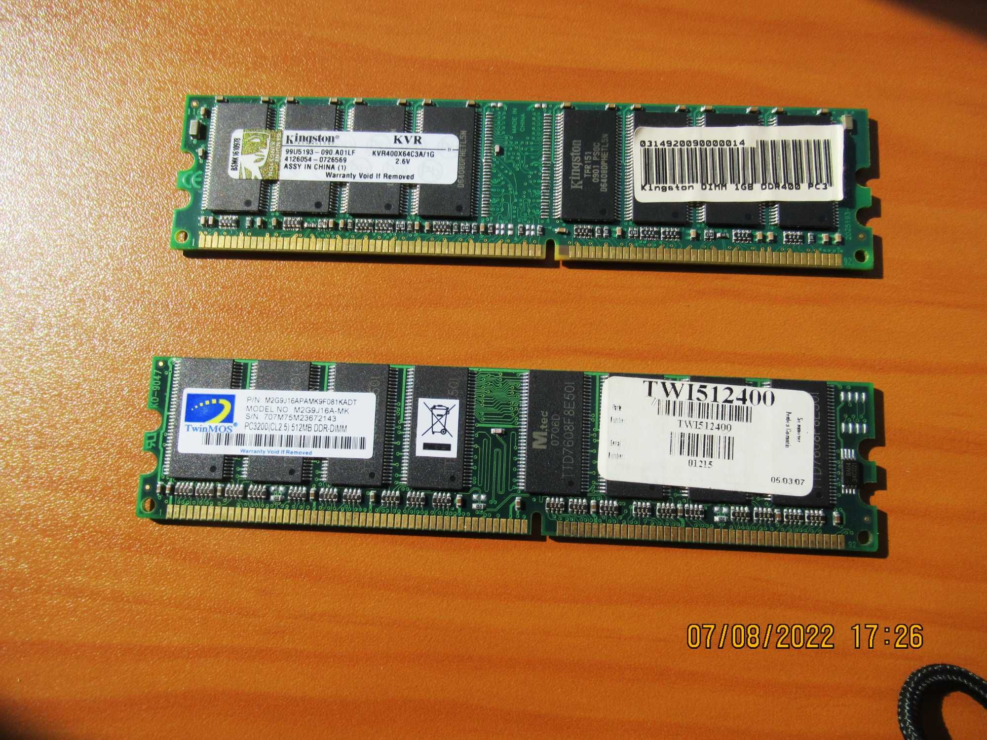 Memórias RAM PC (Réguas)