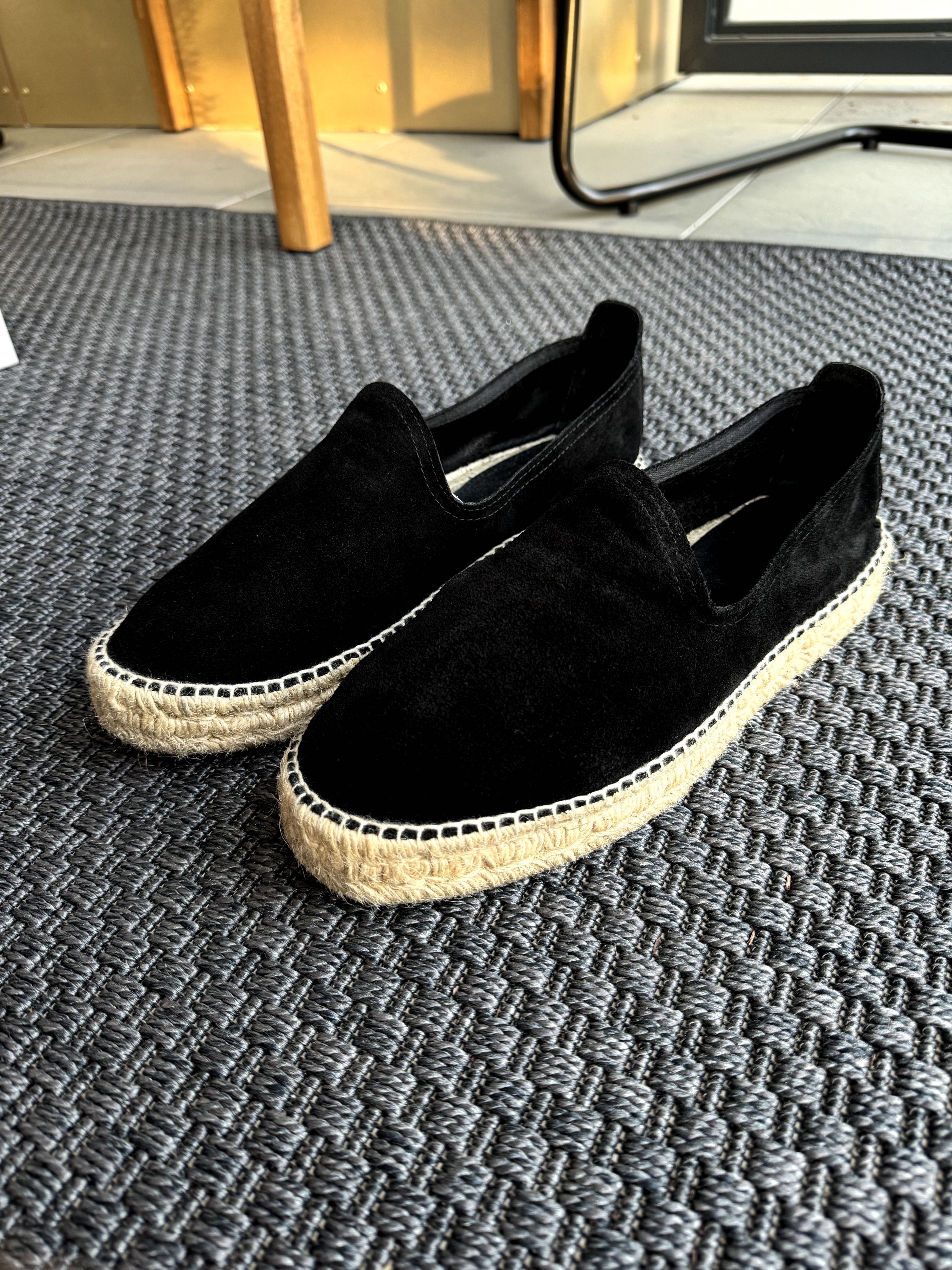 Espadryle Morjas Black Suede czarny zamsz 41