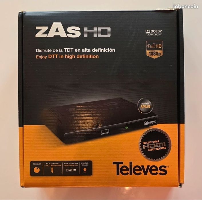 Descodificador TDT Televés ZAS HD MPEG-4