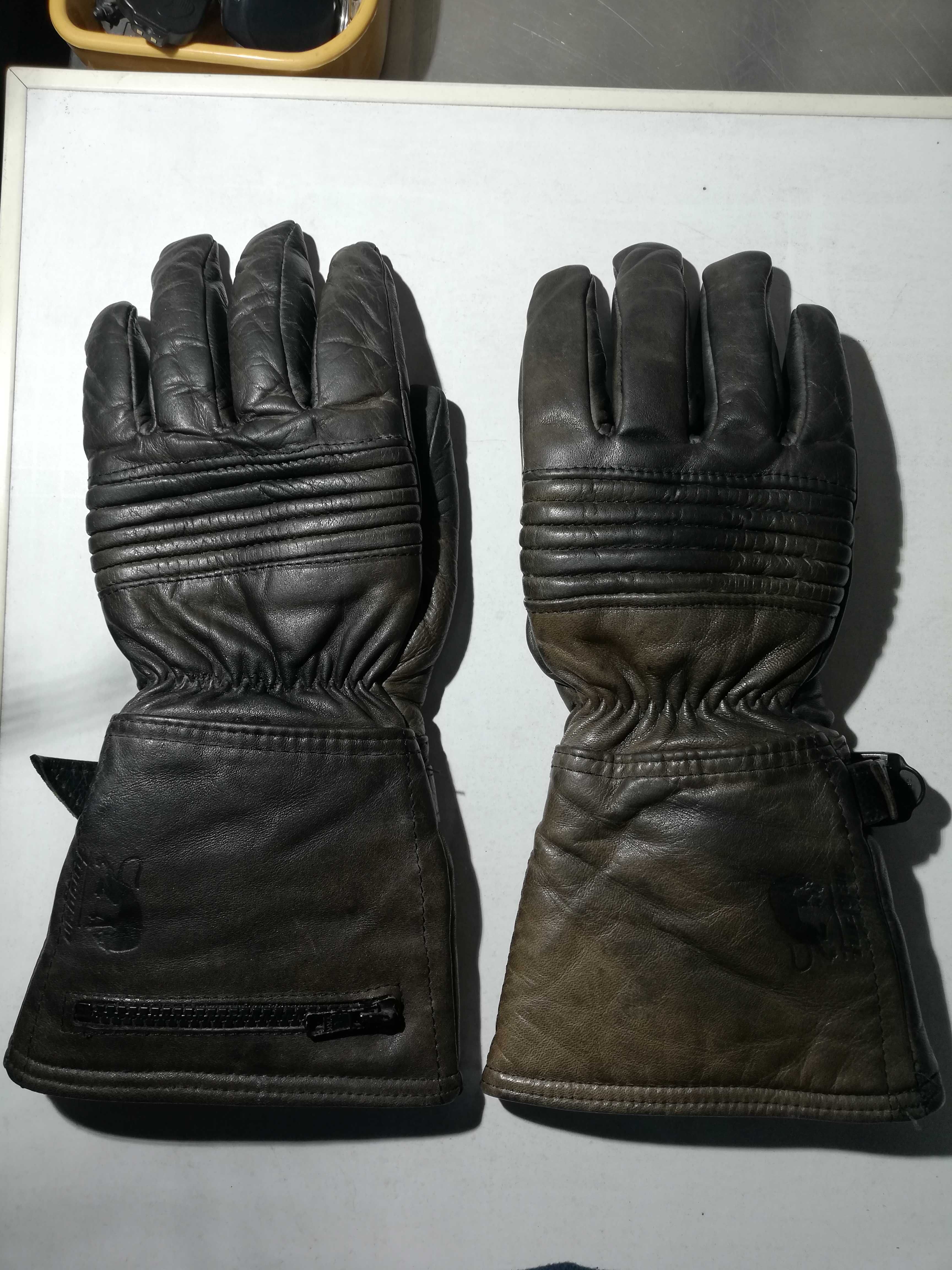 Luvas couro moto Furygan e Pokal tamanho S/8