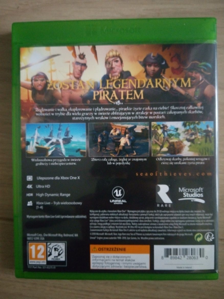 Sea of thieves na konsolę Xbox One, wersja pudełkowa