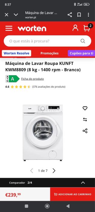 Maquina de lavar e maquina de secar roupa