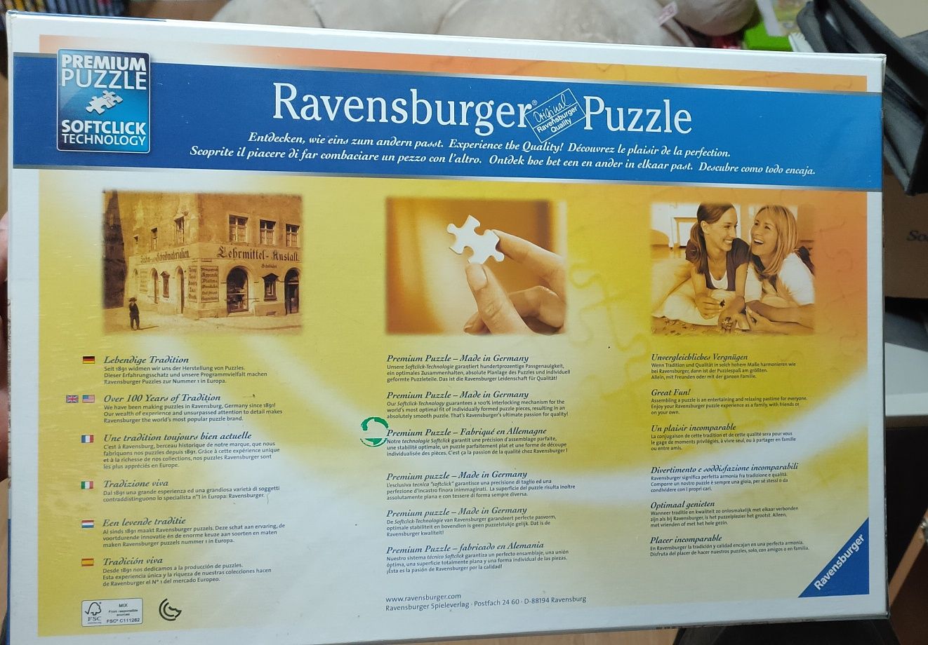 Puzzle Ravensburger 166336 Mapa Mundo Ano 1650