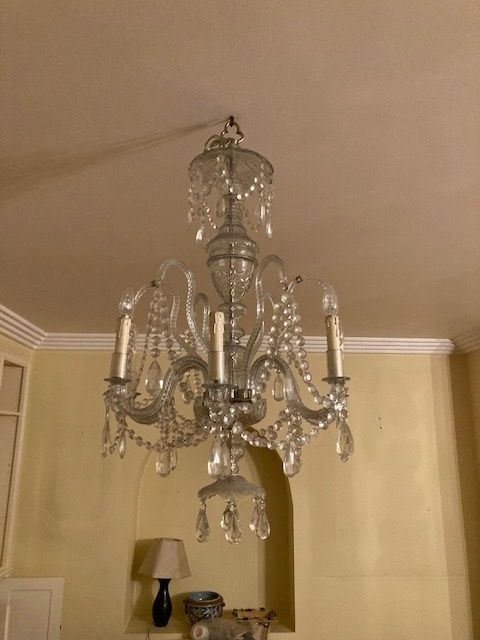 Candeiro de teto, lustre vidro