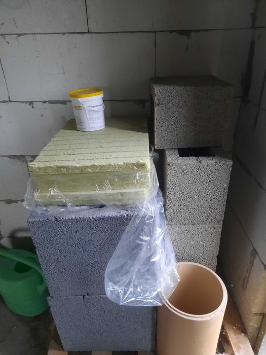 Pustaki kominowe hoch+w +wełna oraz kit