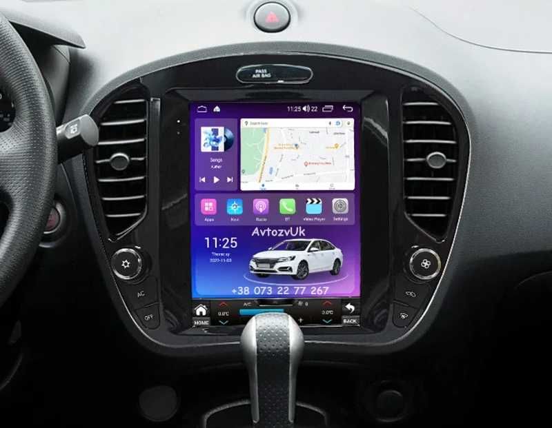 Магнитола JUKE KICKS Nissan QASHQAI Жук GPS 2 дин CarPlay Android 13