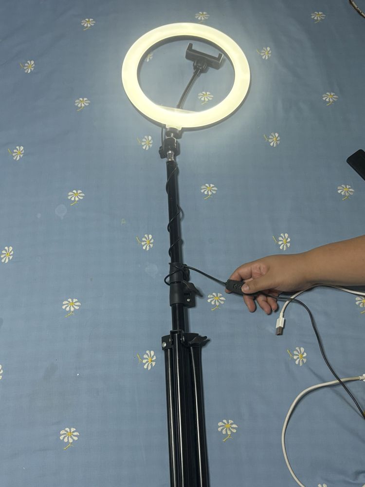 Ring light com tripe
