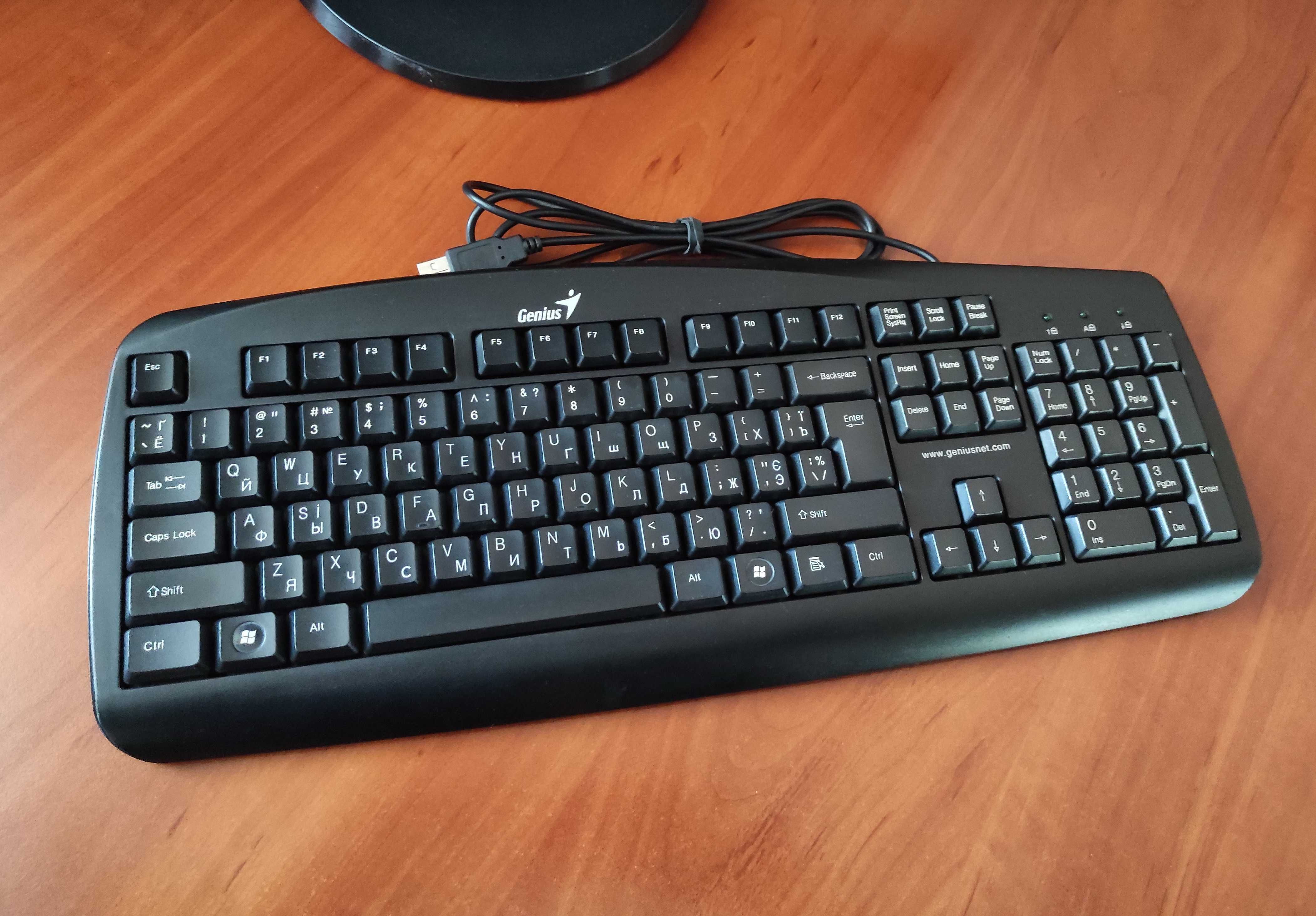 клавиатура Genius KB 110 Black USB (eng/rus/ukr) - состояние новой!