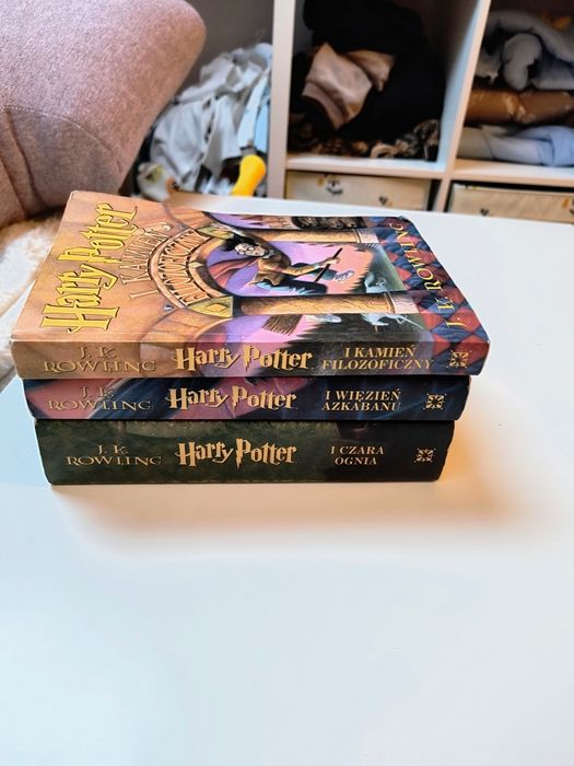 Zestaw książek Harry Potter pierwsze wydanie niepoprawione