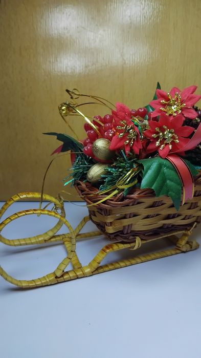 Рождественские новогодние сани