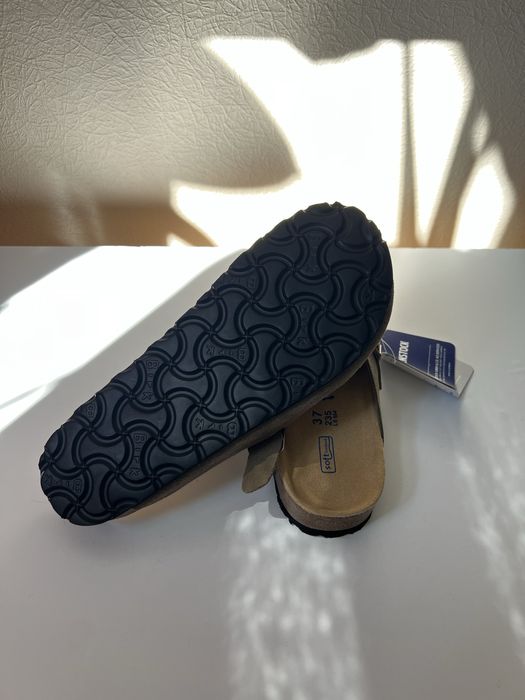 Birkenstock Boston коричневі, 37 розмір (замшеві шльопанці)