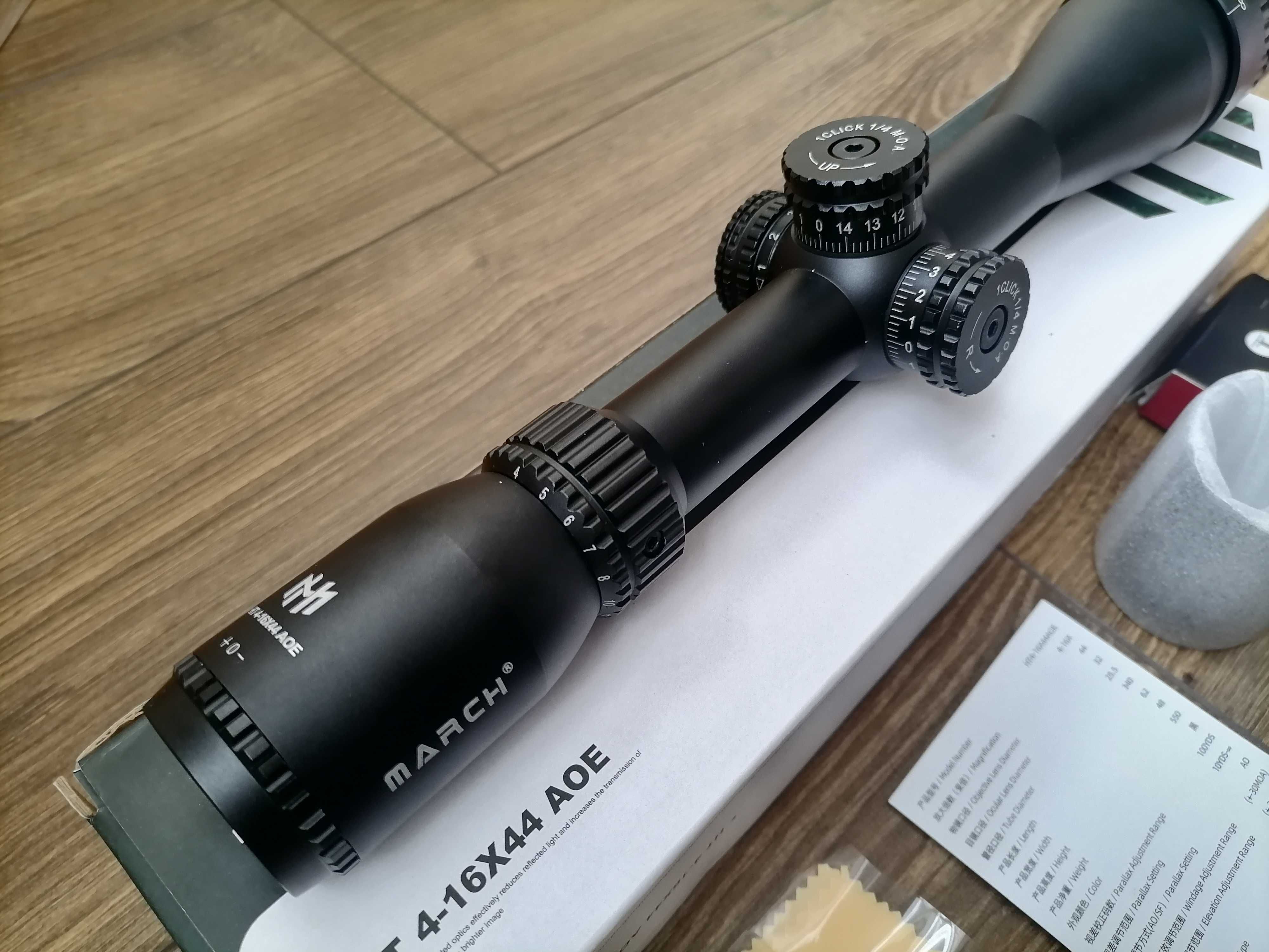MARCH HT 4-16x44AOE, новий оптичний приціл оптика.