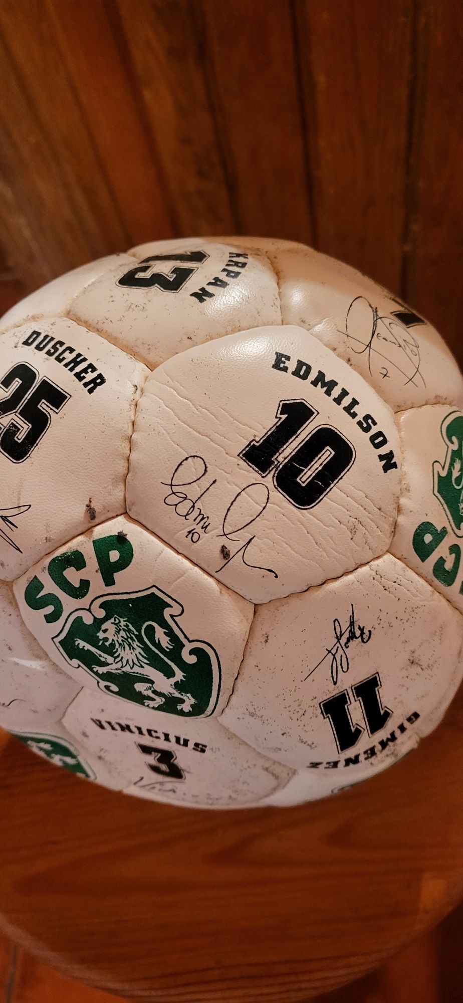 Bola de Futebol Autografada