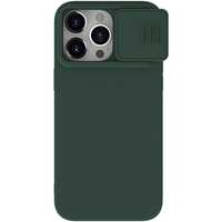 Etui Nillkin do iPhone 15 Pro Max CamShield Silky Silicone Case Green