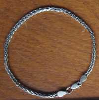 Срібний браслет колосок 19 см
