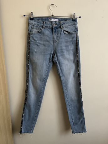 spodnie jeansy s 36 zara