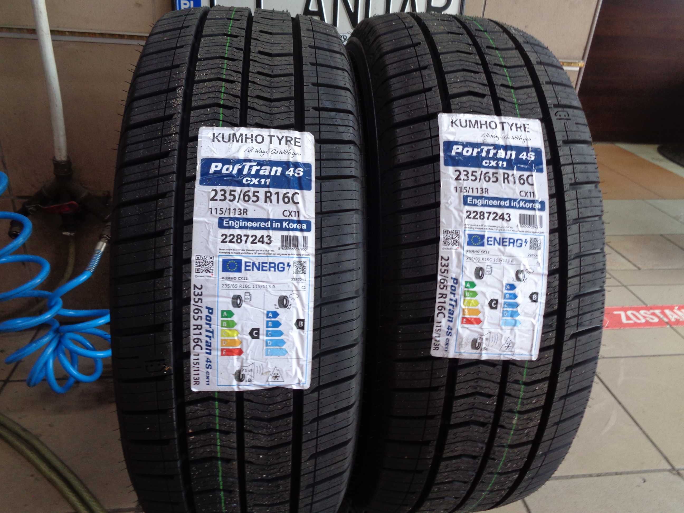 Nowe 235/65R16C KUMHO ProTran 4S - do bus-a , Całoroczne , ANDAR