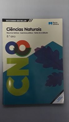 Livros de Inglês, Ciências, Matemática, Francês e Físico-química do 8º