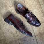 Skorzane buty brazowe mokasyny