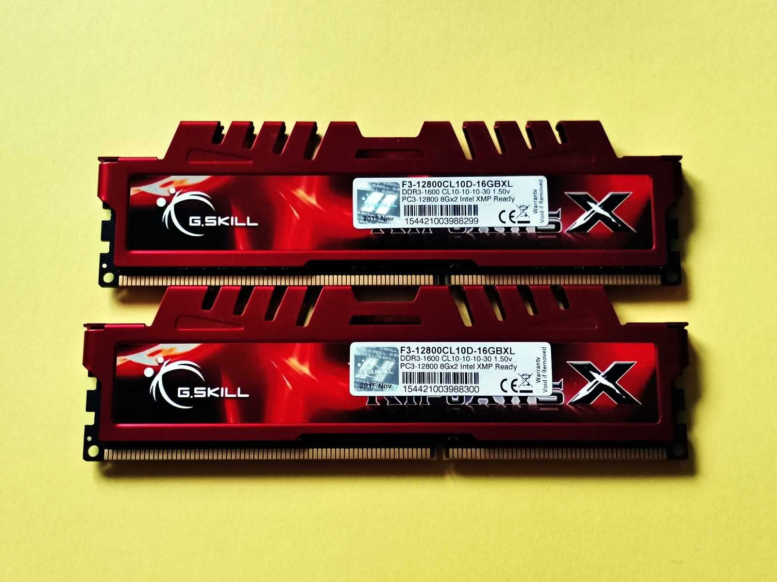 DDR3 16GB G.SkiLL RipJawsX 12800 -Komputer