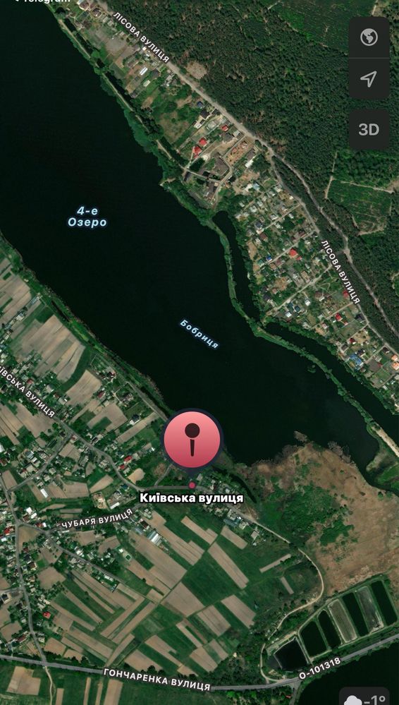 Продам ділянку з видом на озеро