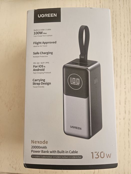Ugreen Nexode PB723 130W, повербанк на 20 000 mah