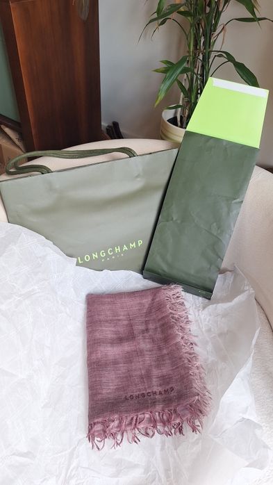 Longchamp - encharpe lã e seda