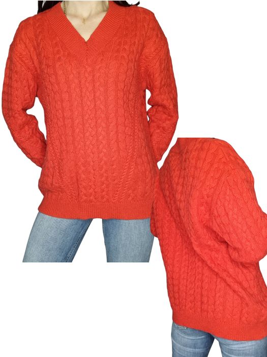 Czerwony sweterek Reserved rozmiar uniwersalny od S 36 do xxl 44