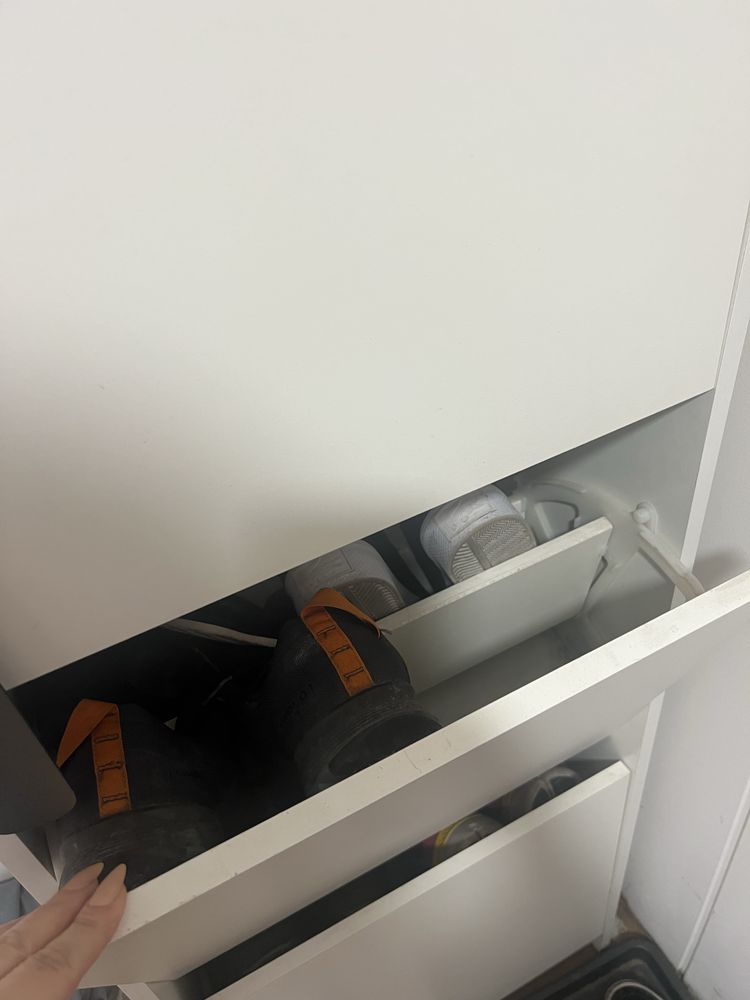 Szafka na buty biala 3 pozycje