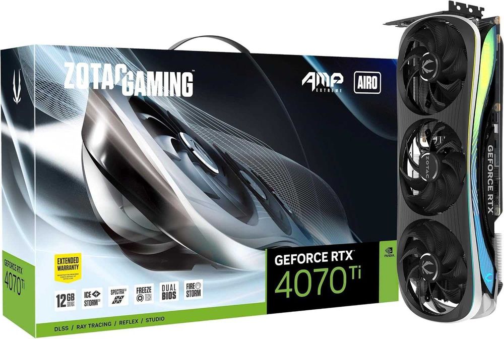 Zotac Gaming GeForce RTX 4070 Ti AMP Extreme AIRO karta graficzna NOWY