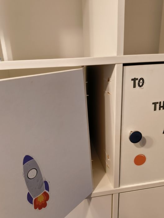 Regał Kallax 182x182 z wkładami