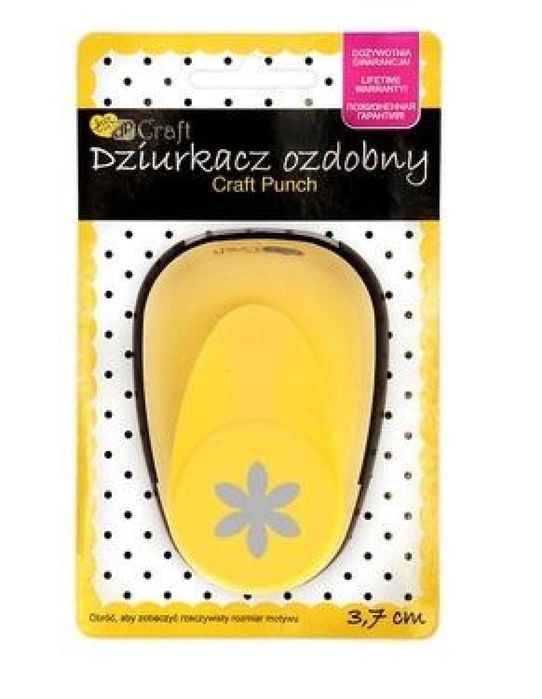 Dziurkacz ozdobny 3,7cm stokrotka 2 Dalprint blister,160x101 mm