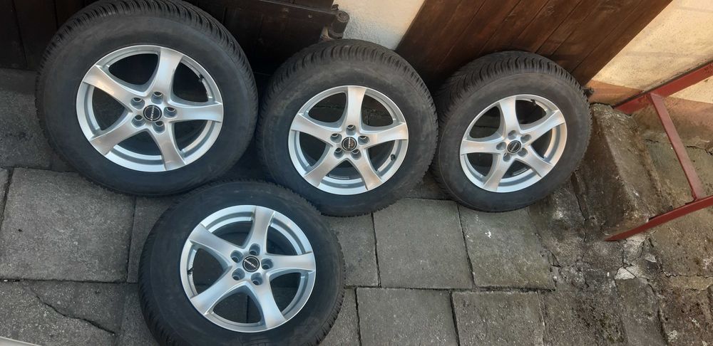 Koła aluminiowe 16" 5x112 BORBET opony 215/65R16 Firestone zima VW Tig