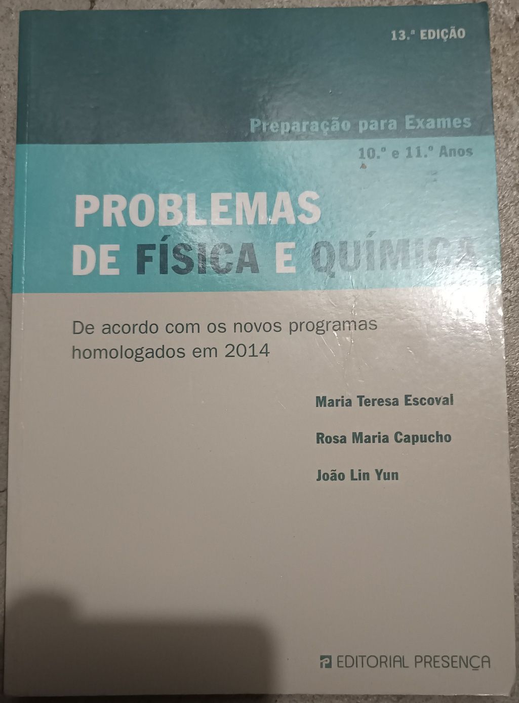 Livro "Problemas de Física e Química" 13 edição