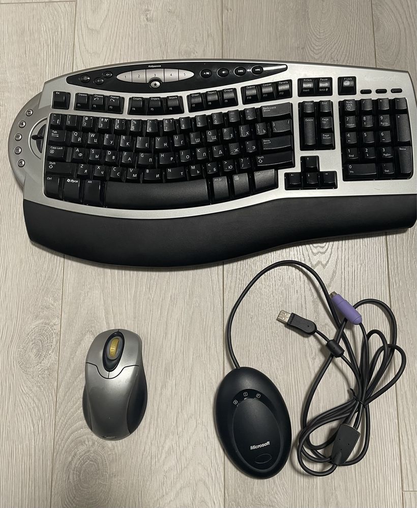 Безпровідна клавіатура з мишкою Microsoft wireless comfort keyboard